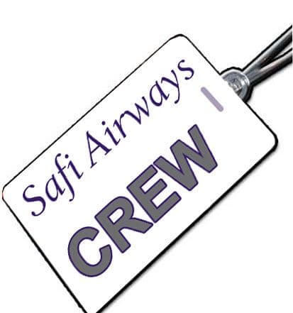 Safi Airways Crew Tag